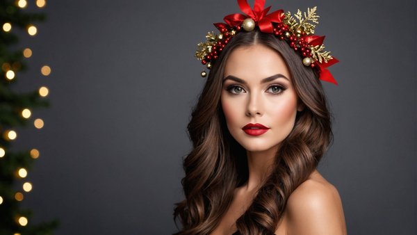 Maquillage et coiffure pour Noël : idées glamour et festives